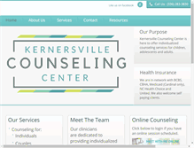 Tablet Screenshot of kernersvillecounseling.com